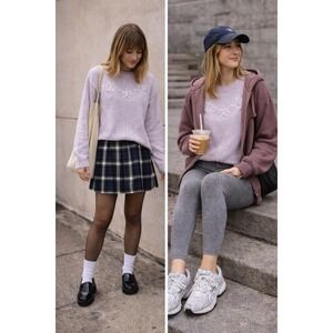 Salon Studio Vtg Cable Knit Mock Neck Button Embroidered Sweater Womens Size XL